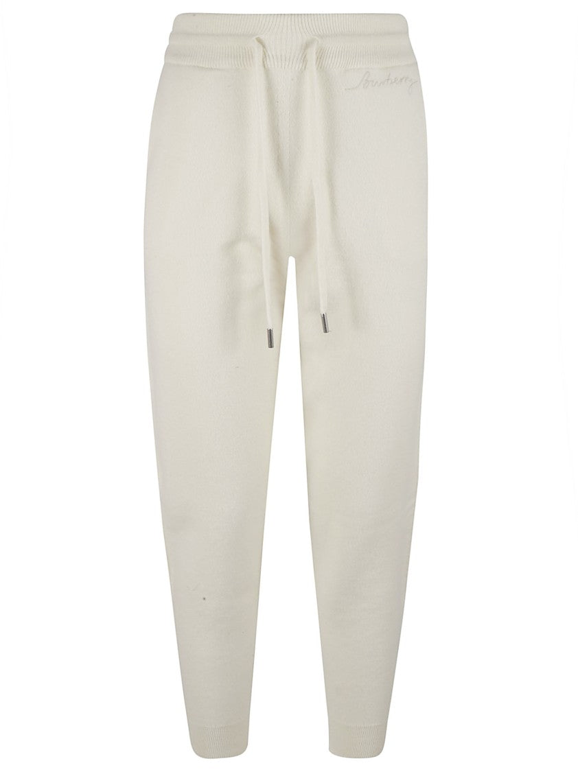 Burberry Relaxed Fit Trousers With Tapered Leg