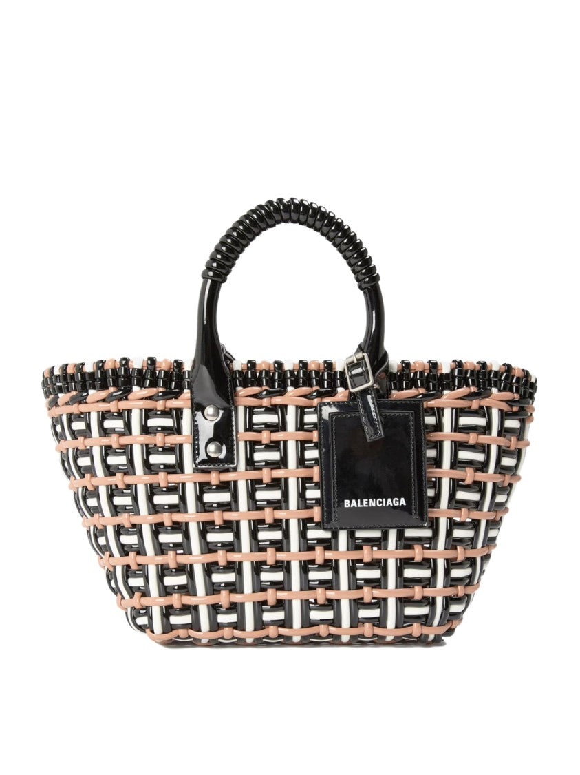Balenciaga Bistro Basket Braided Tote Bag