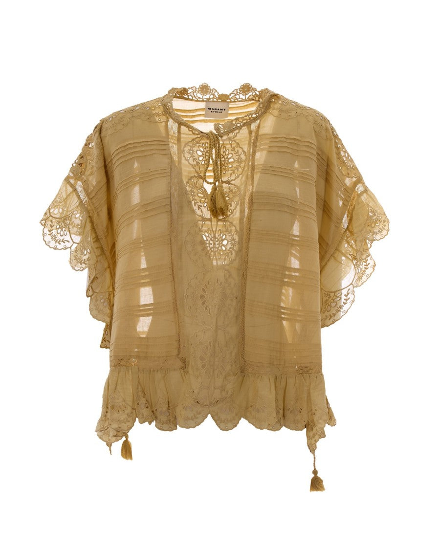 Isabel Marant Étoile Payton Blouse In Light Ochre