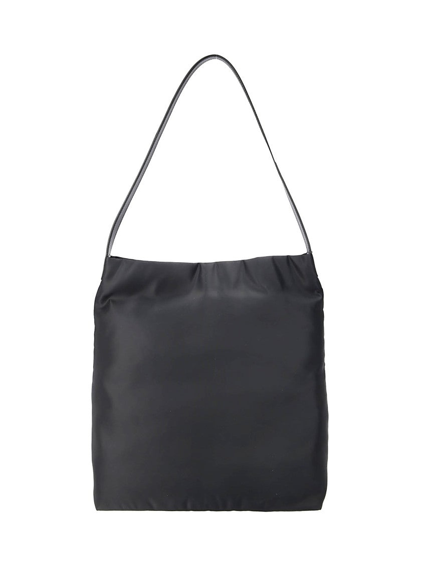 Aesther Ekme Black Calfskin Shoulder Bag With Magnetic Closure