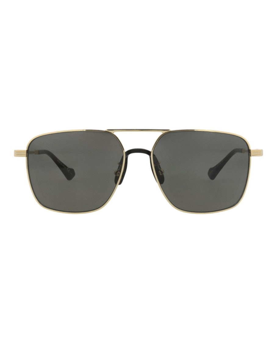 Gucci Aviator-Style Metal Sunglasses
