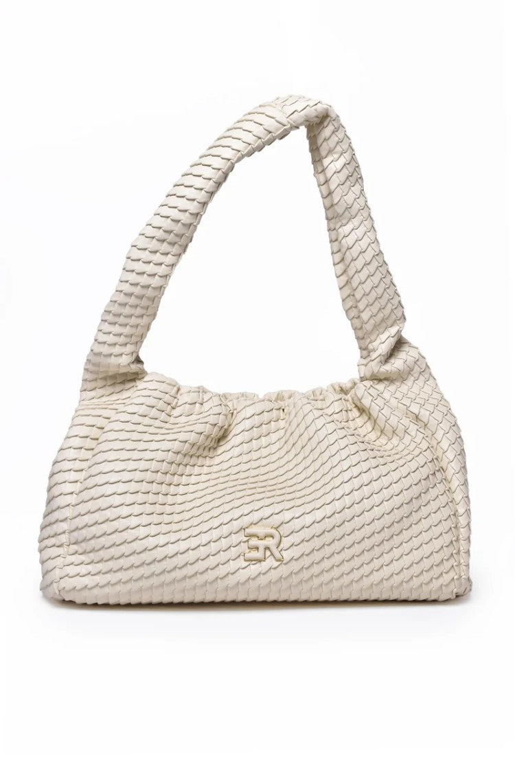 Ermanno Firenze Hobo Teagan Shoulder Bag - White