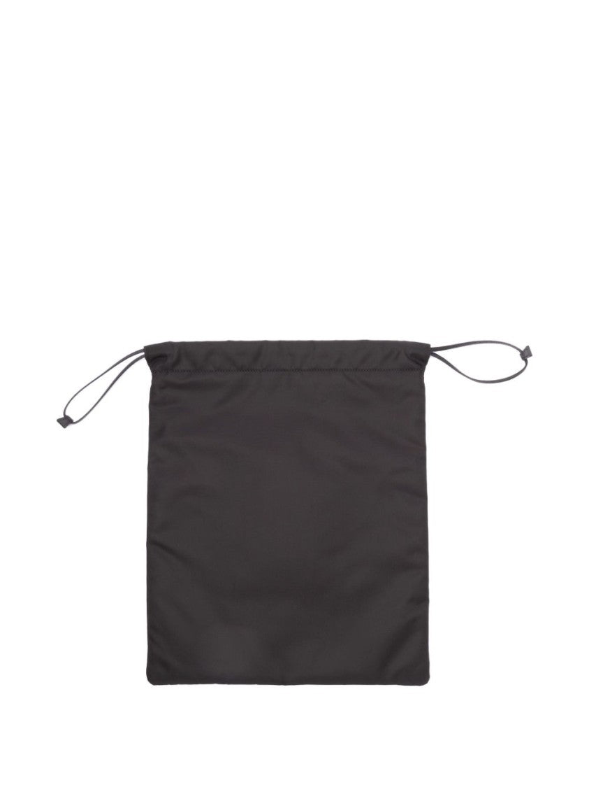Prada Lightweight Drawstring Bag With Logo Plaque