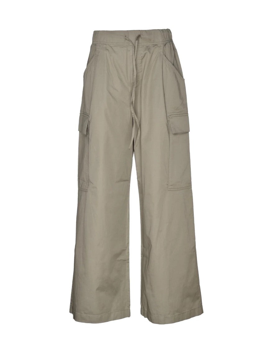 Replay Wide-Leg Cotton Cargo Pants With Functional Pockets