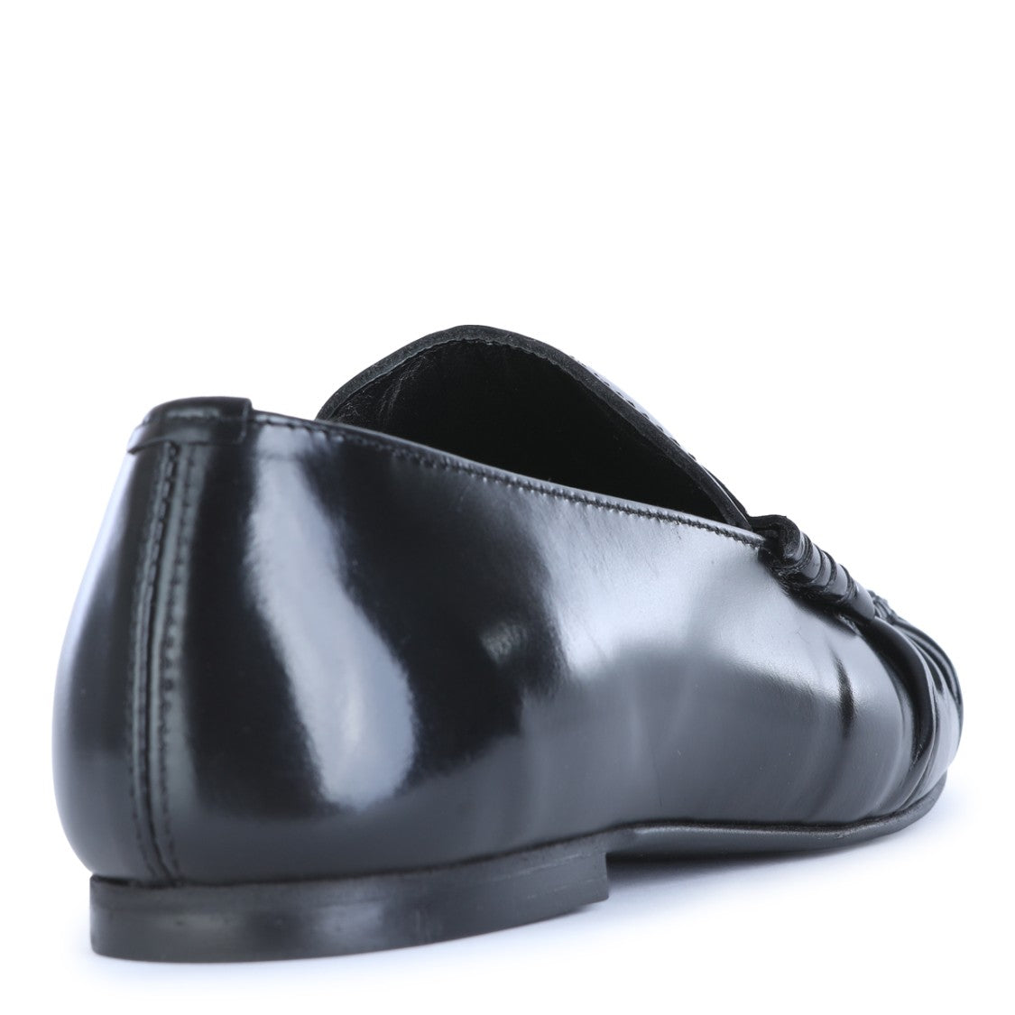 Alohas Black Patent Finish Penny Strap Loafers