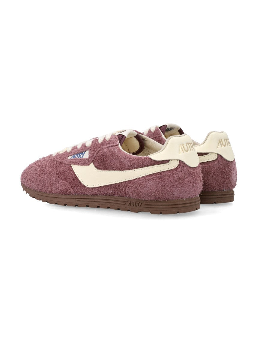 Autry Windspin Textured-Suede Low-Profile Sneakers
