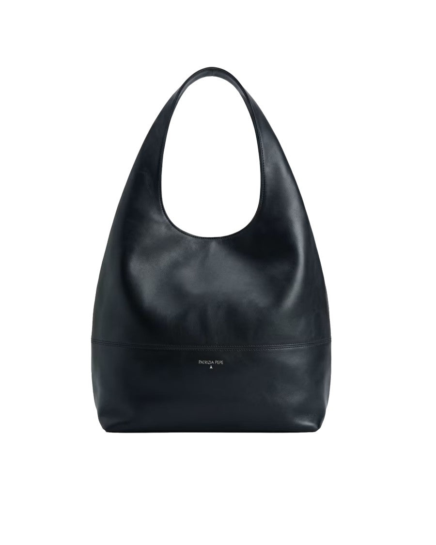 Patrizia Pepe Soft Leather Rounded Hobo Bag