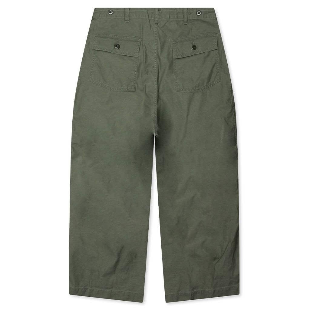 Needles Relaxed-Fit Green Cotton Straight Pants