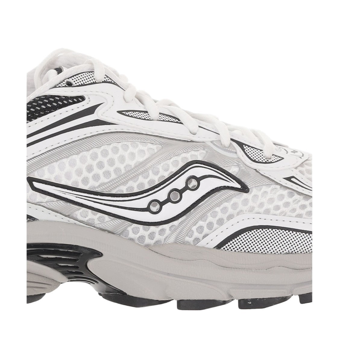 Saucony Pro Grid Omni 9 Grey Cushioned Mesh Athletic Sneakers