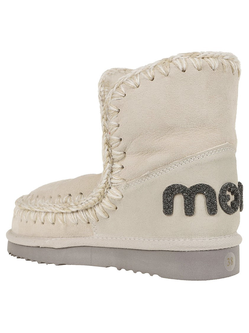 Mou Eskimo 18 Glitter Logo Sheepskin Boots