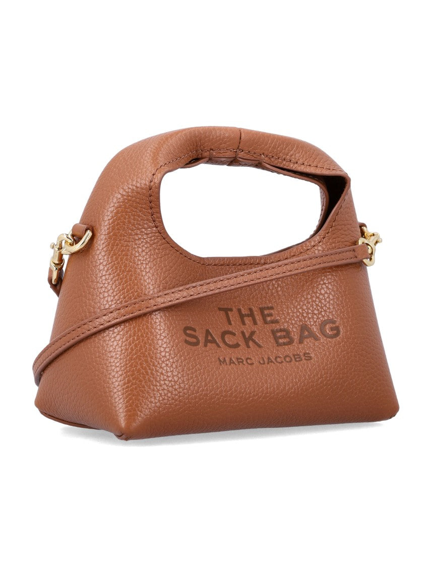 Marc Jacobs The Micro Crossbody Sack Bag In Full-Grain Leather