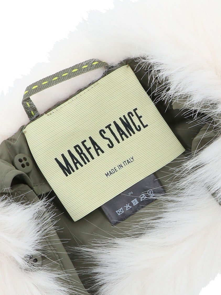 Marfa Stance Faux Fur Collar – White