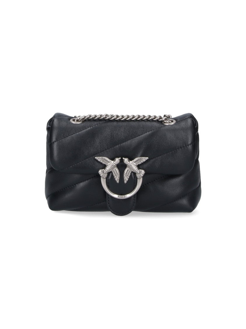 Pinko "Love Puff Baby" Micro Bag – Black
