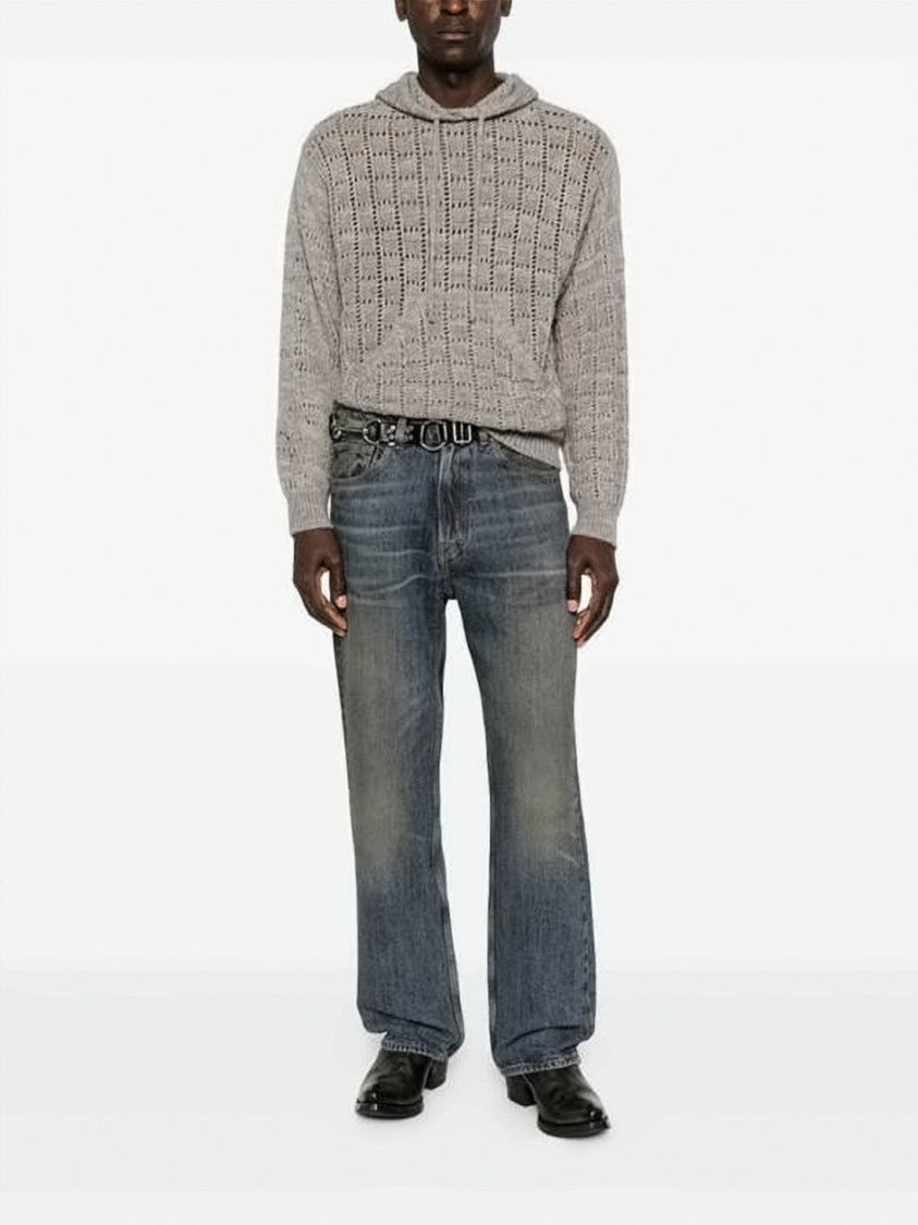 Our Legacy Relaxed-Fit Denim Jeans With Faded Wash And Whiskering