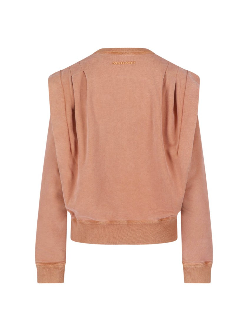 Isabel Marant Étoile Orange Crewneck Cotton Sweatshirt