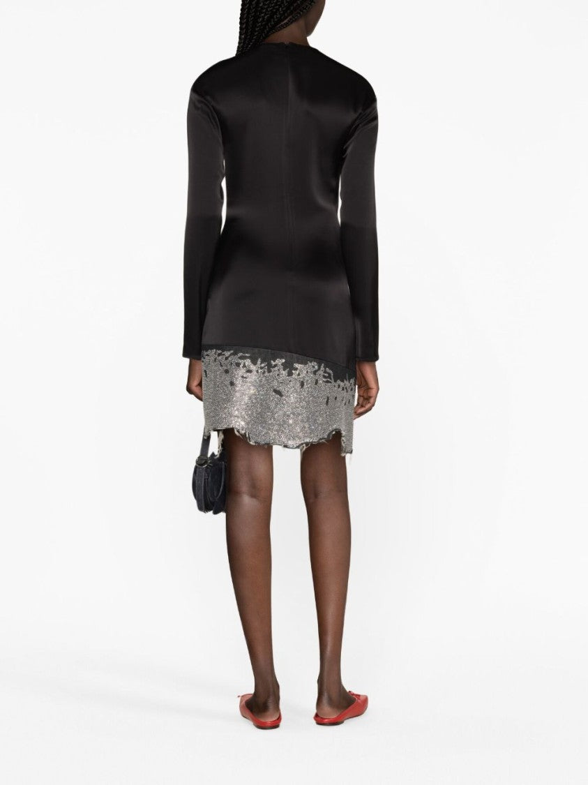 J. W. Anderson Glitter-Embellished Satin Minidress