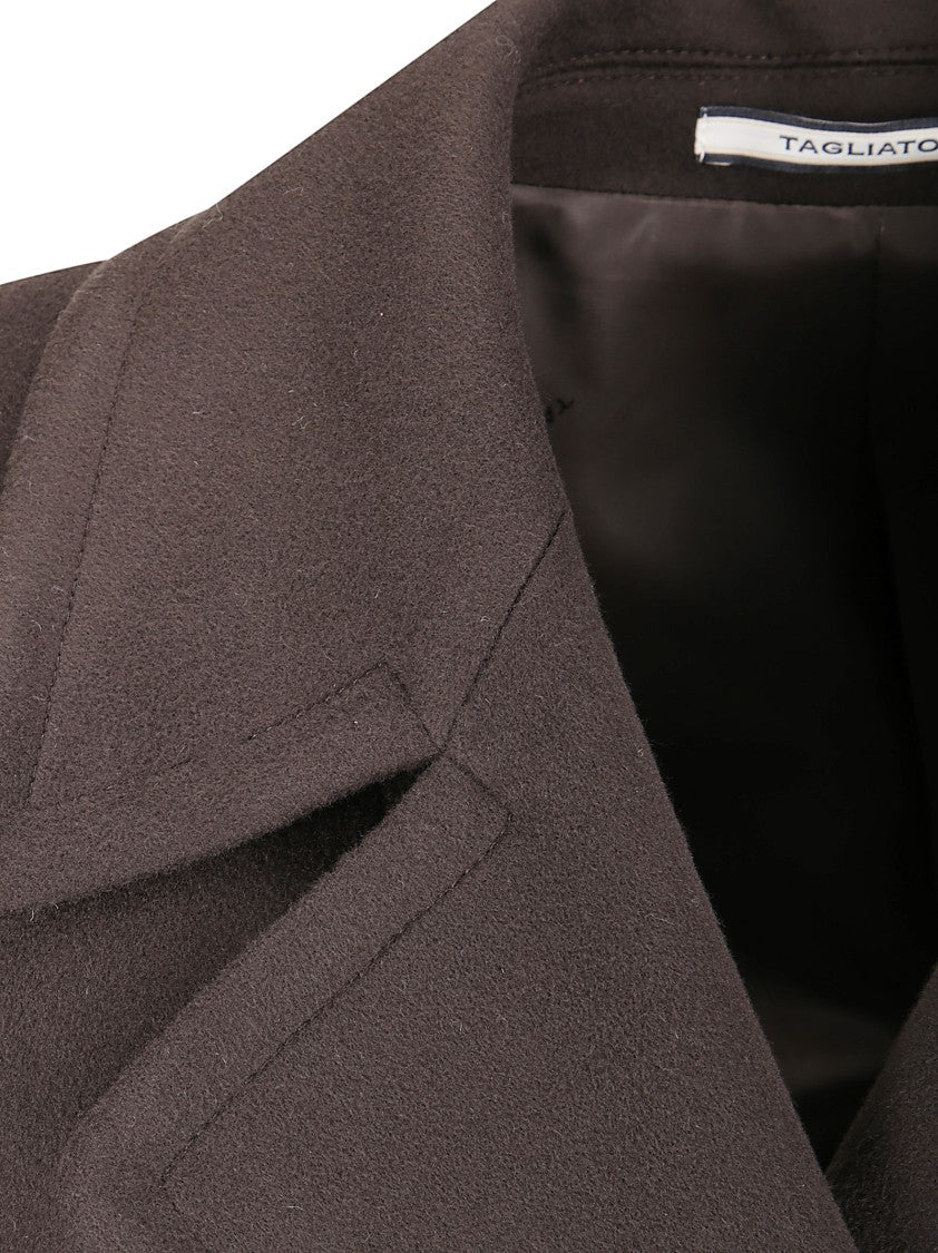 Tagliatore Tailored Virgin Wool And Cashmere Long Coat