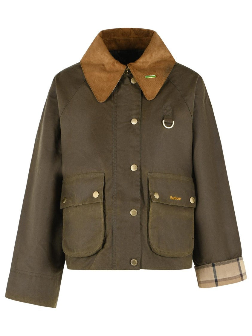 Barbour Modern Spey Waxed Cotton Jacket - Green
