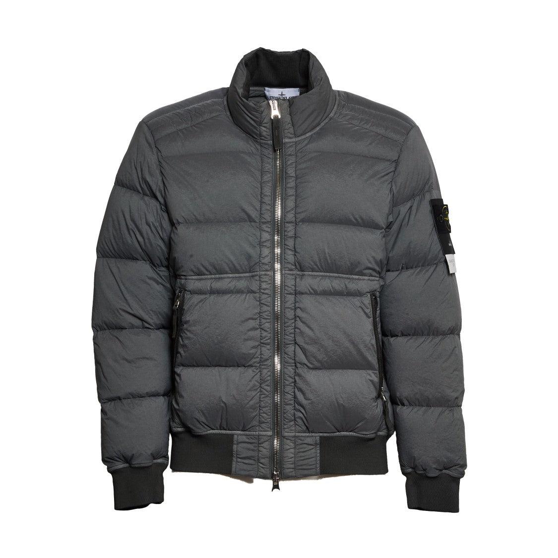 Stone Island Seamless Bomber Jacket With Double Zip Closure