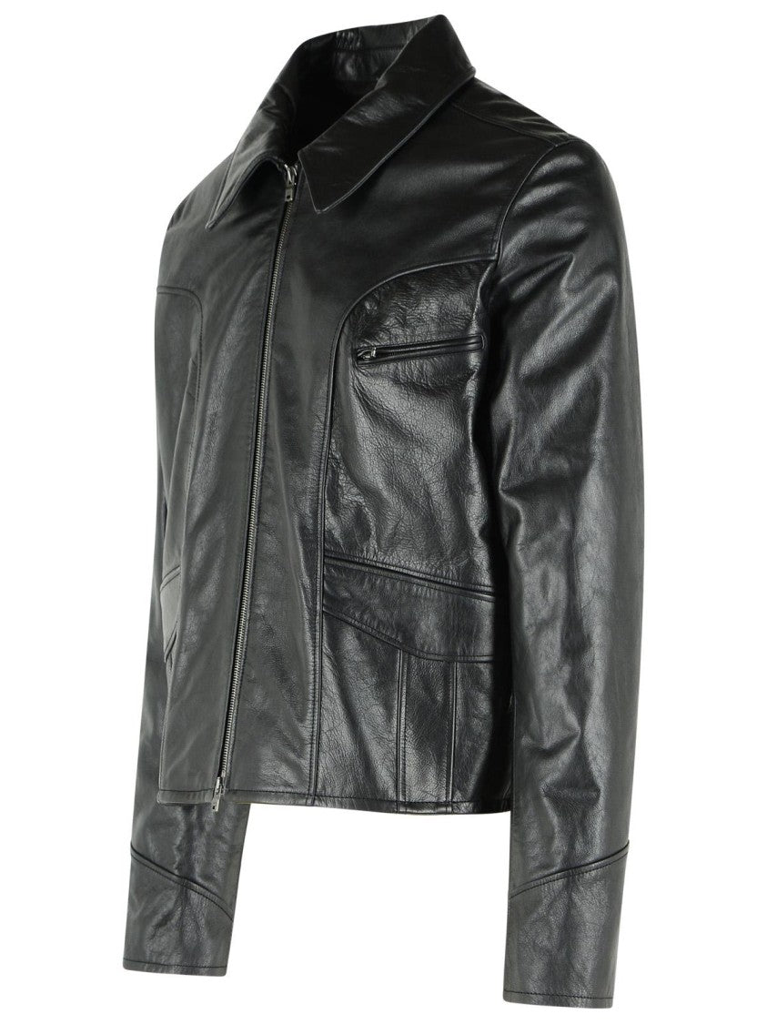 Amiri Black Leather Jacket