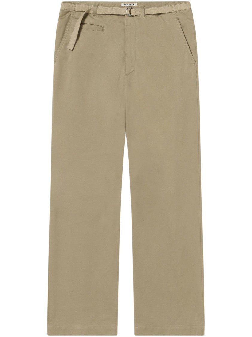 Auralee Relaxed Fit Straight Leg Trousers