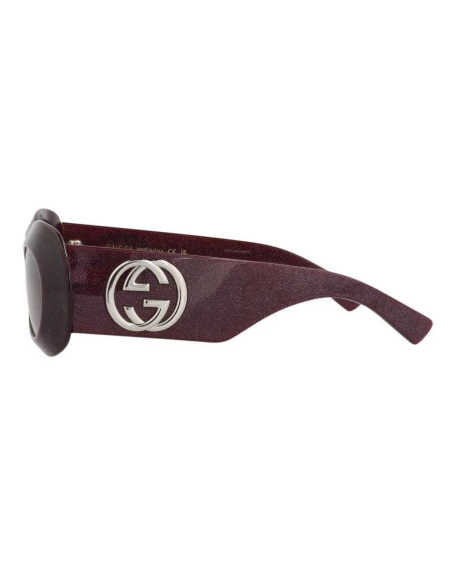 Gucci Round-Frame Recycled Acetate Sunglasses