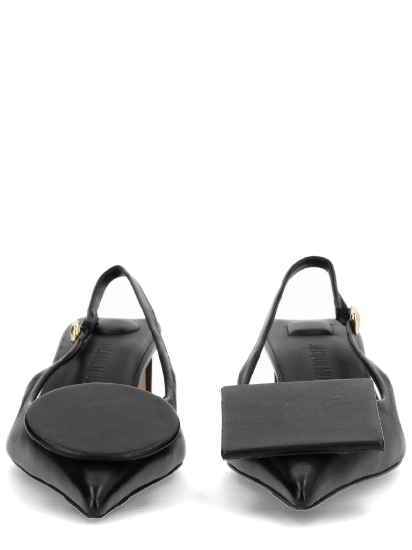 Jacquemus Les Slingbacks Duelo Lamb Leather Pumps