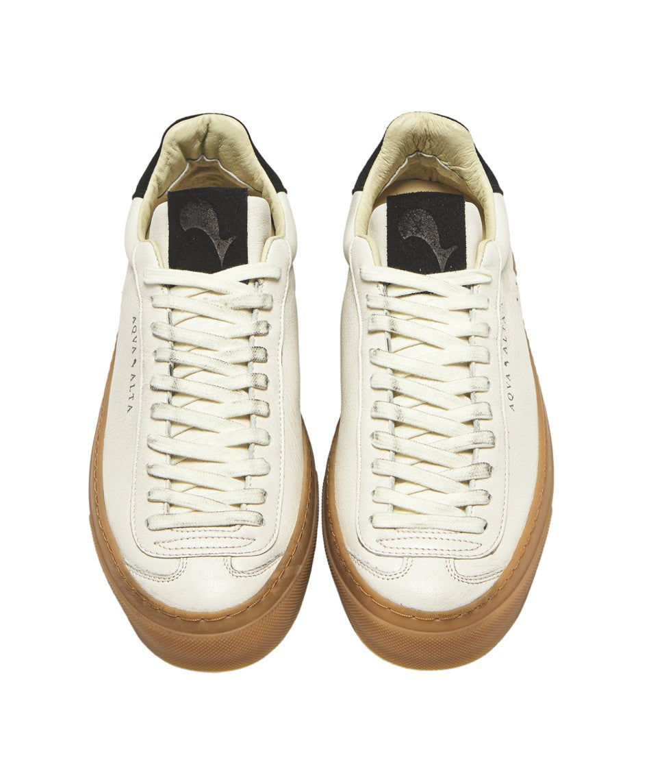 Aqua Alta Venice Aqua Alta Fondaco White Honey Black Sneakers
