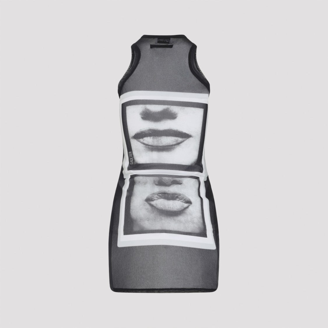 Jean Paul Gaultier Eyes And Lips Graphic Print Mini Dress