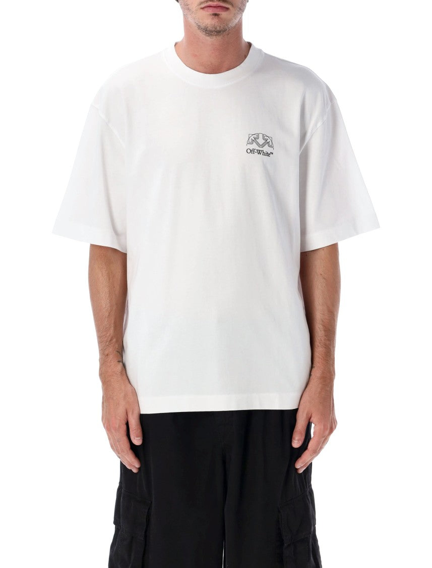 Off-White Offline Half Arrow Short-Sleeve Cotton T-Shirt