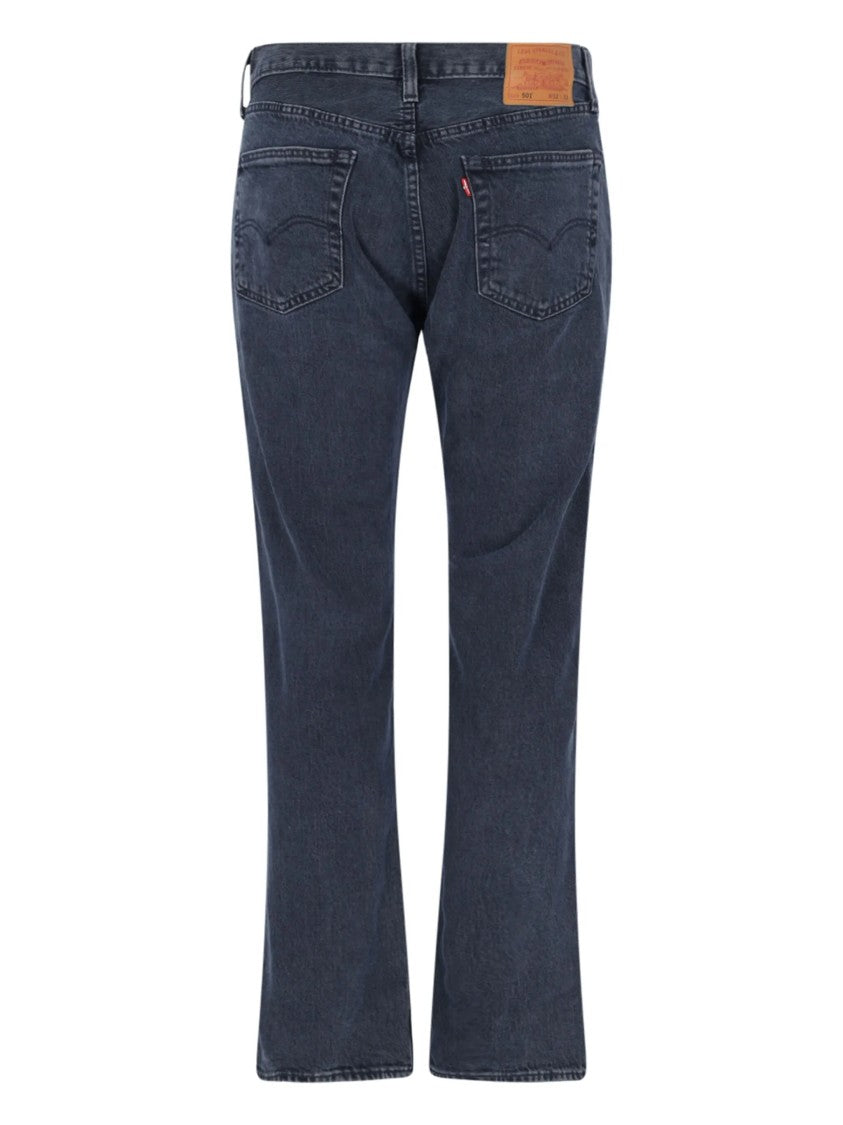 Levi's 501 Original Blue Black Stretch Jeans