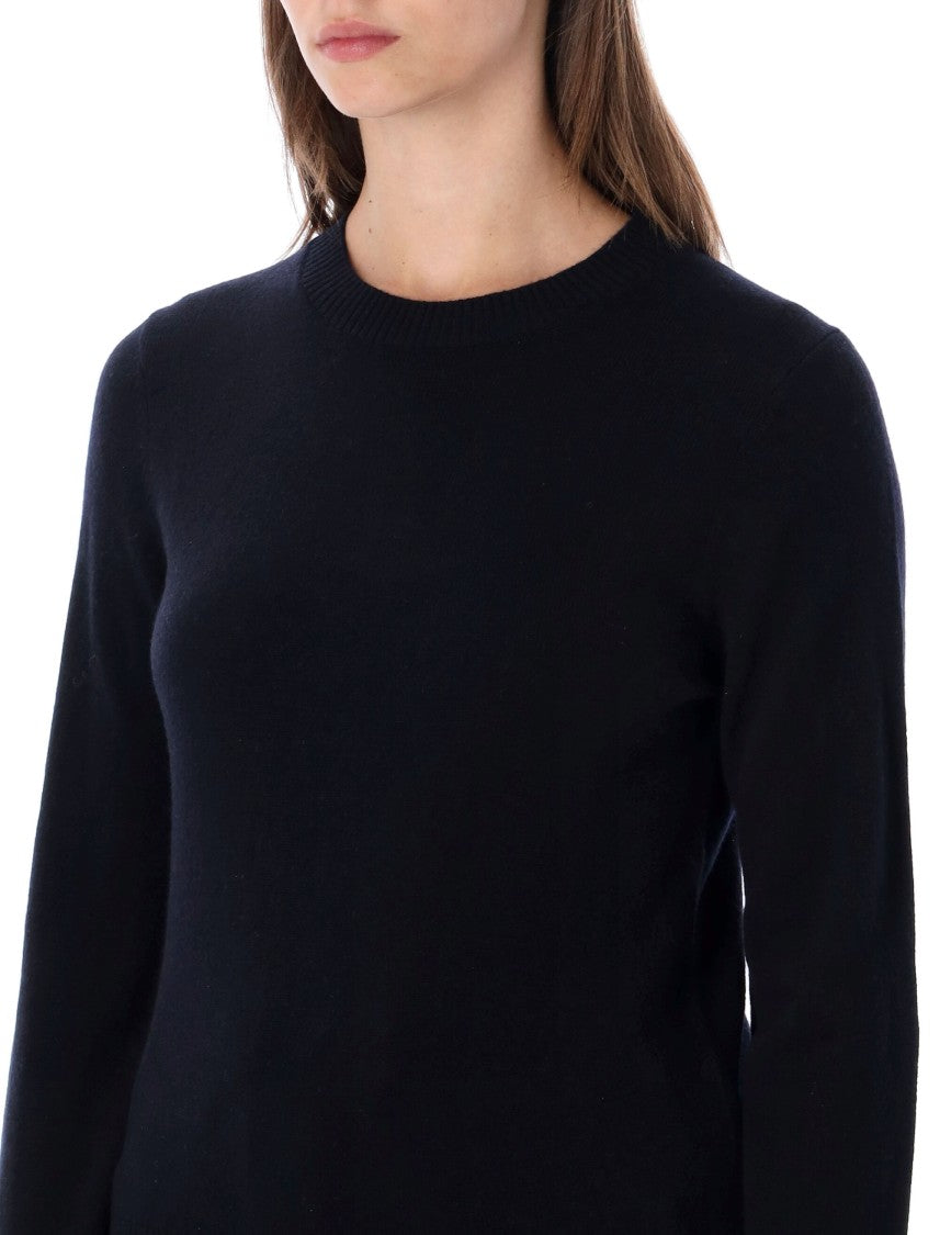 Rhea Minimalist Fitted Ribbed Crewneck Knit Sweater