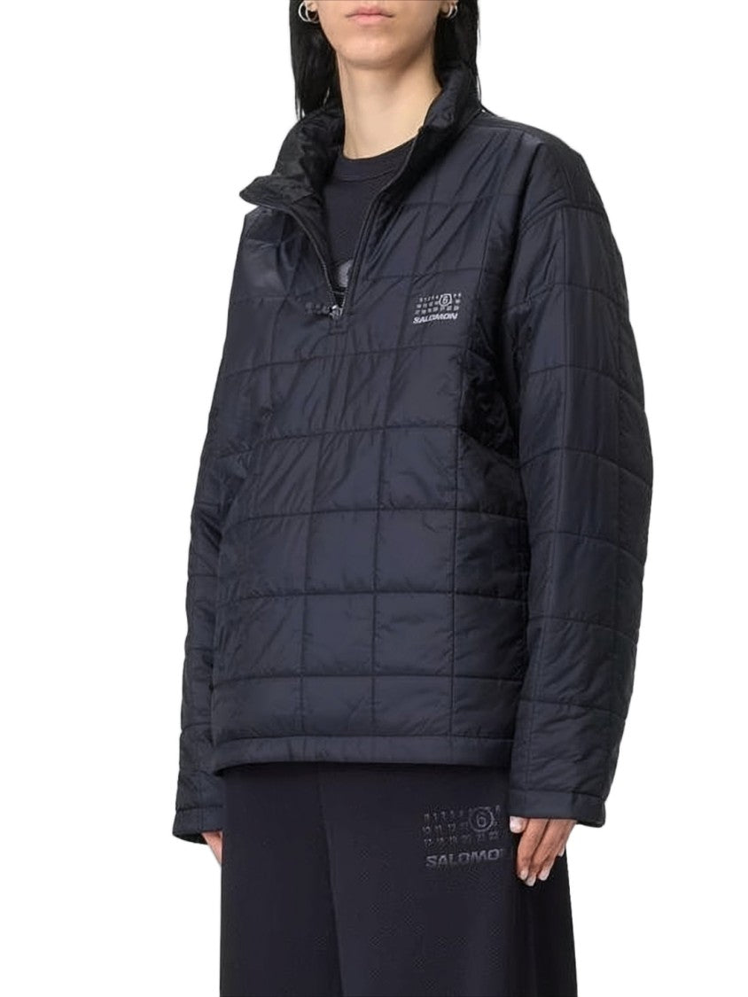 Mm6 By Maison Margiela Quilted Pullover With High Turtleneck