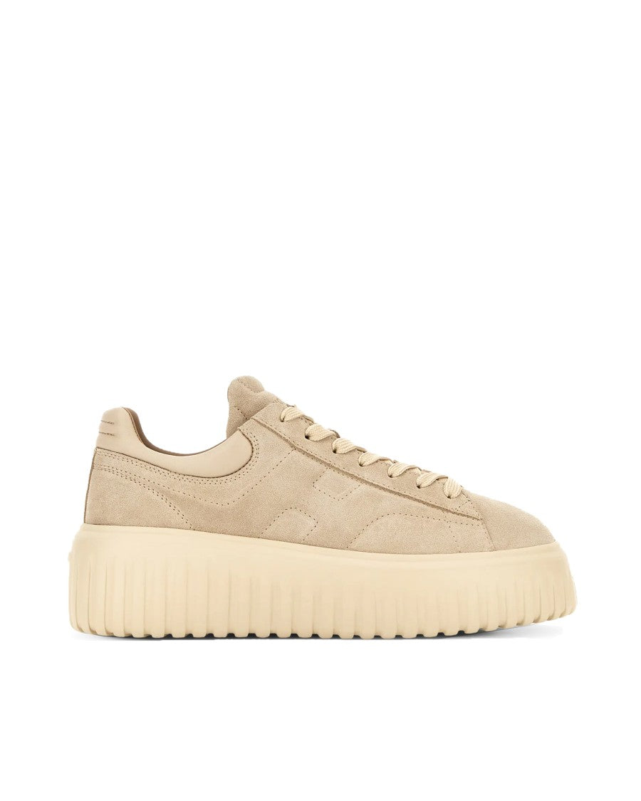 Hogan H-Stripes Beige Sneakers