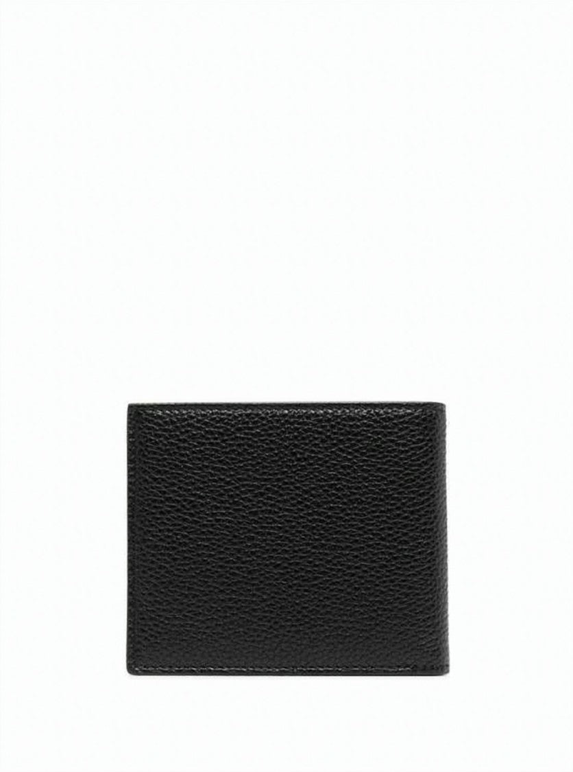 Tom Ford Textured Leather Bifold Wallet With Gold-Tone Branding