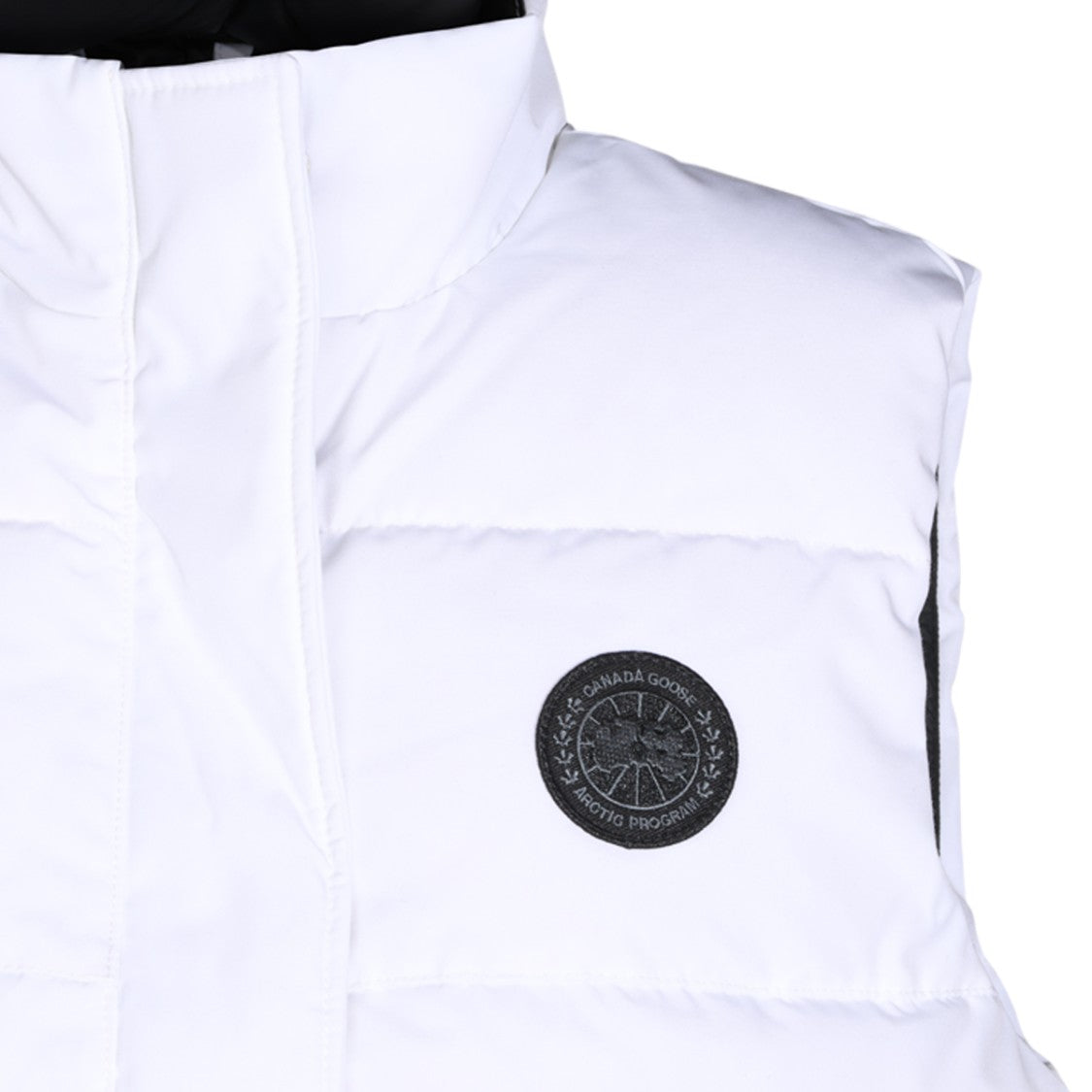 Canada Goose High Collar Concealed Zip Sleeveless Down Jacket