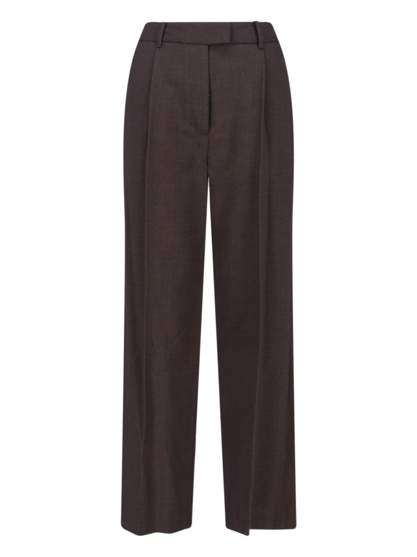 Low Classic Cotton-Blend Pants – Brown