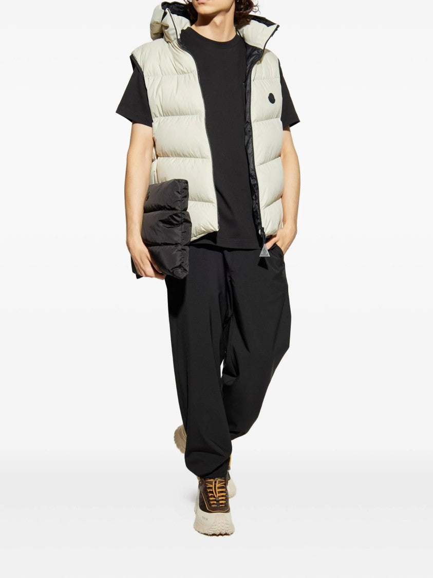 Moncler Black Embossed Logo Relaxed Fit Cotton T-Shirt