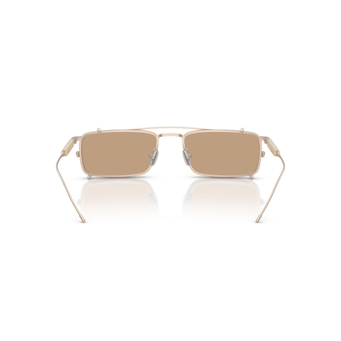 Brunello Cucinelli 0Bc2014st Rectangular Titanium Sunglasses With Double Bridge