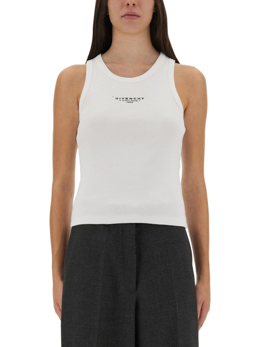 Givenchy Slim Tank Top With Logo Print