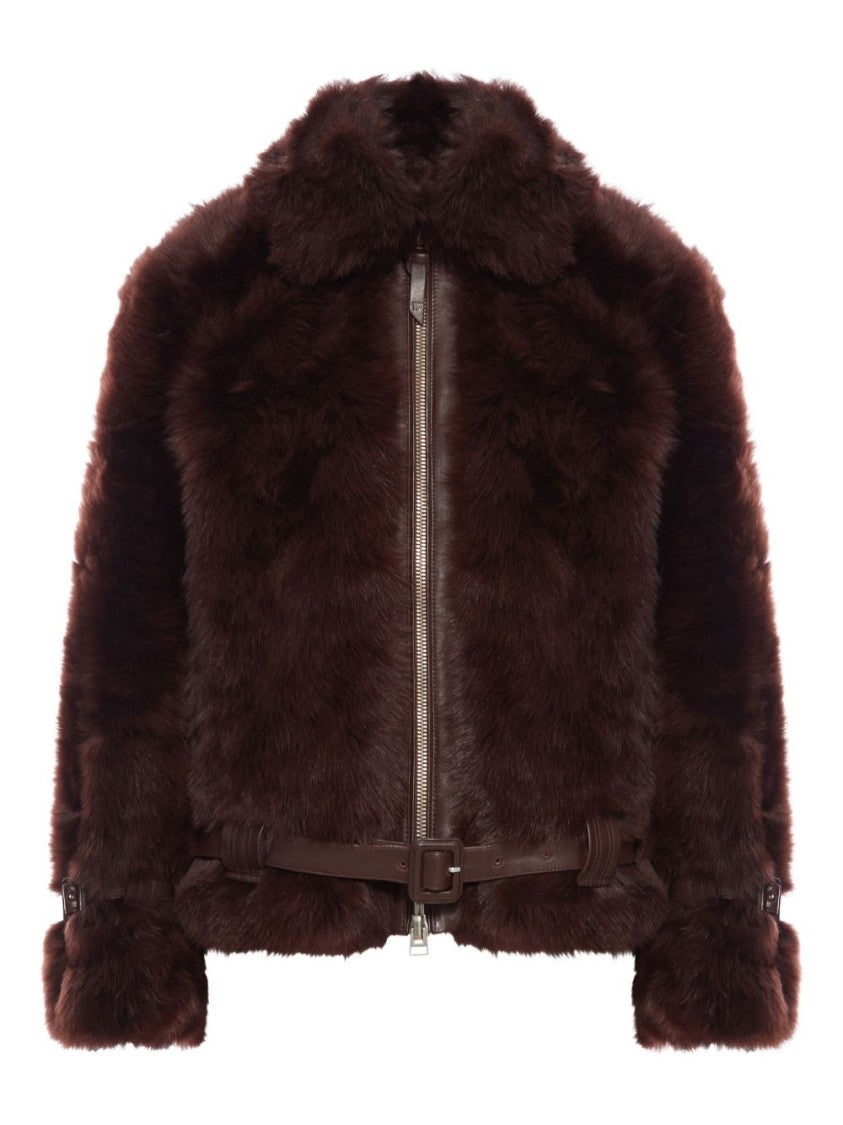 Tom Ford Velour Lamb Shearling Blouson Coat