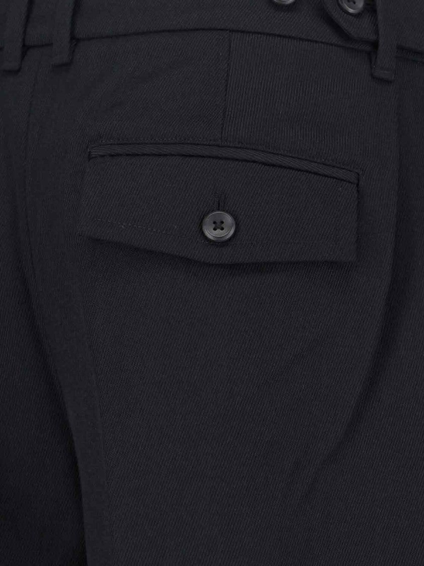 Calvin Klein Tailored Black Trousers With Structured Waistband