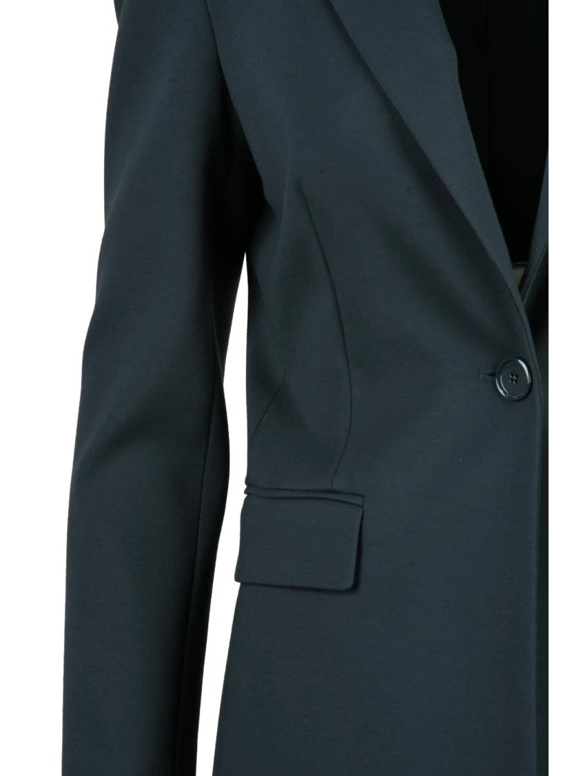 Pinko Forest Green New Signum Viscose-Blend Jacket