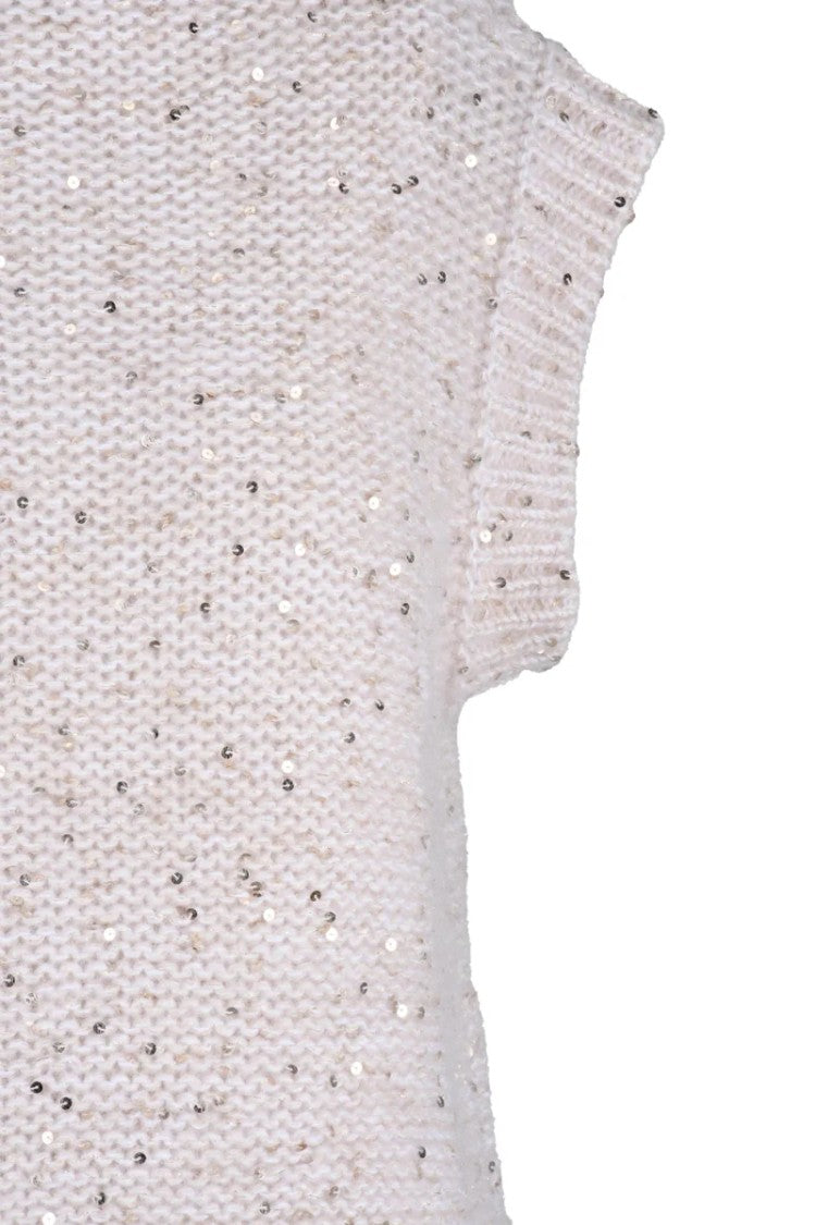 Eleventy Textured Knit Sleeveless Vest