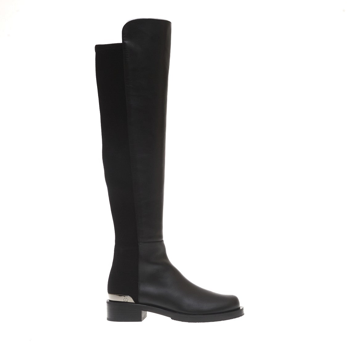 Stuart Weitzman Boot 50 50 Black Leather