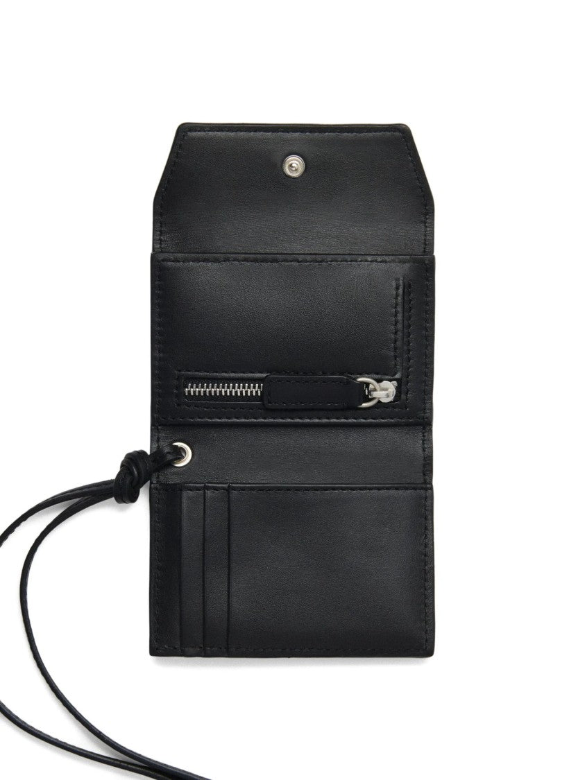 Jacquemus Leather Credit Card Holder With Logo