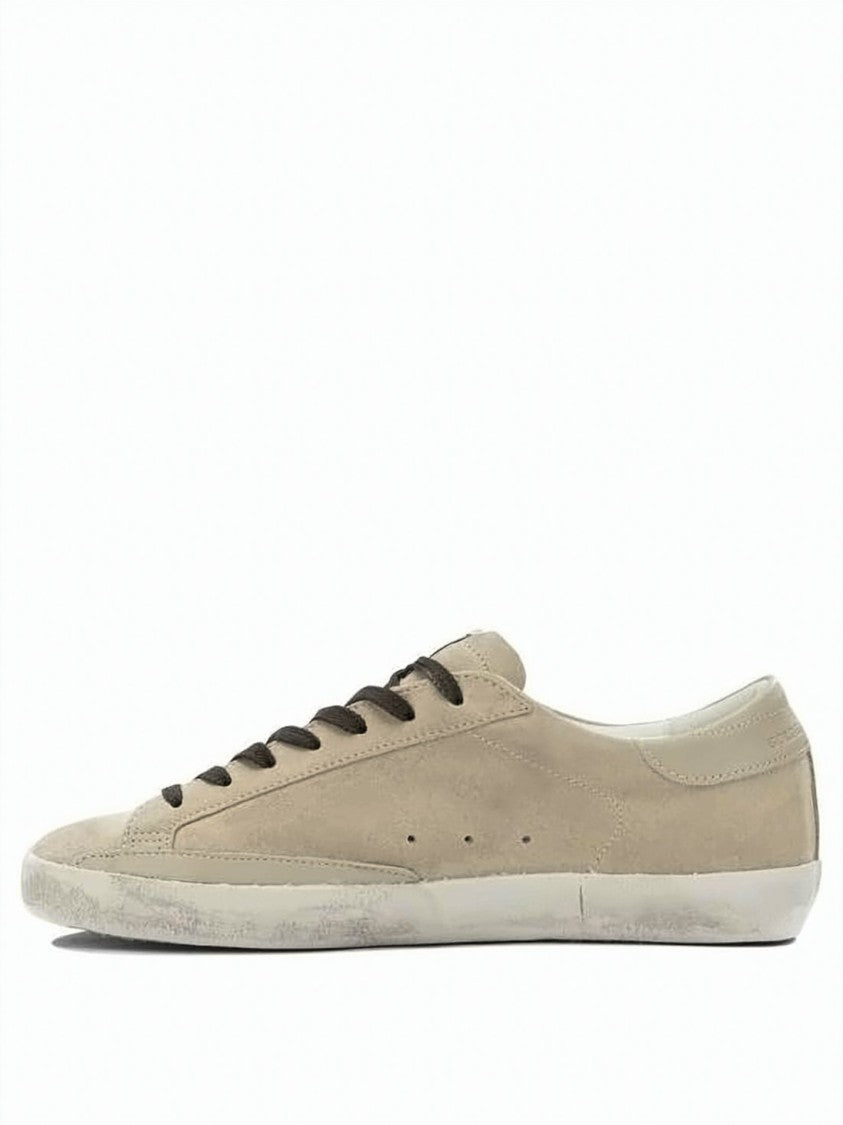 Golden Goose Suede Low-Top Sneakers With Vintage Aesthetic