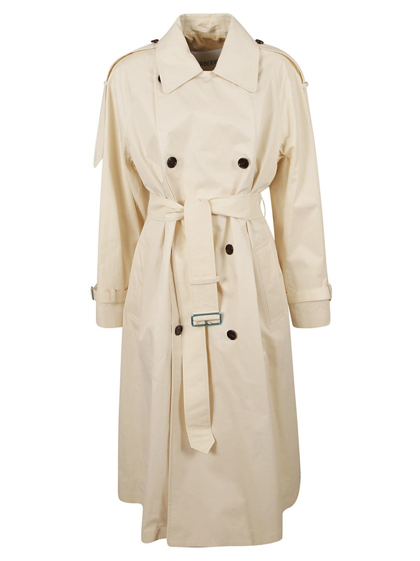 Burberry Double-Breasted Cotton Trench Coat