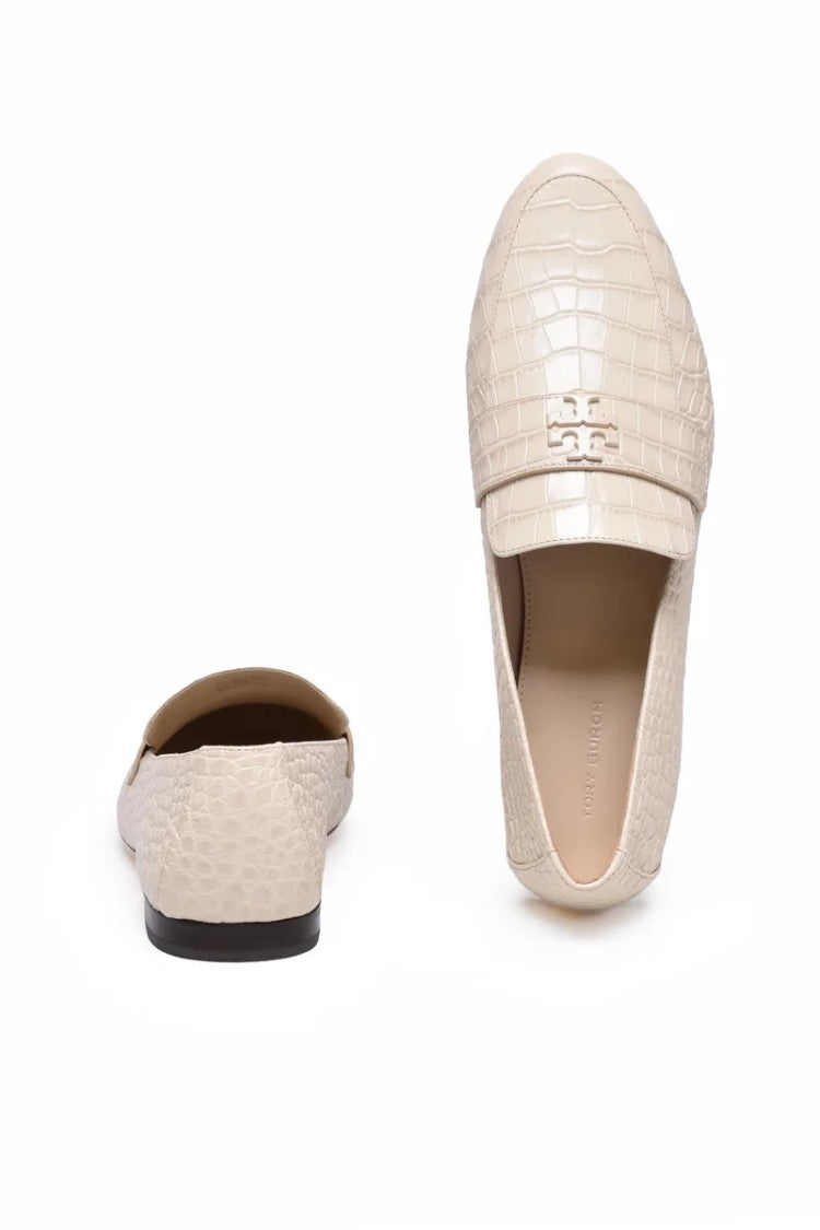 Tory Burch Leather Loafers - Cream