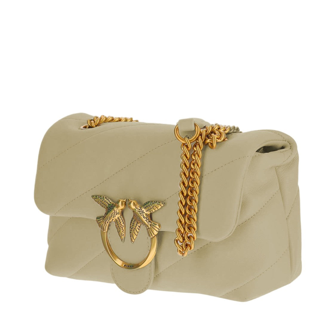 Pinko Quilted Nappa Leather Flap Bag